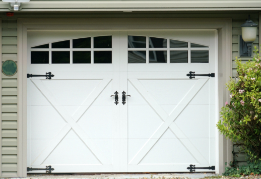 White Garage Door with Windows