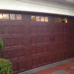 Cherry Wood Garage Door