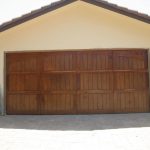 Completely Wooden Garage Door