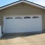White & Glass Garage Door